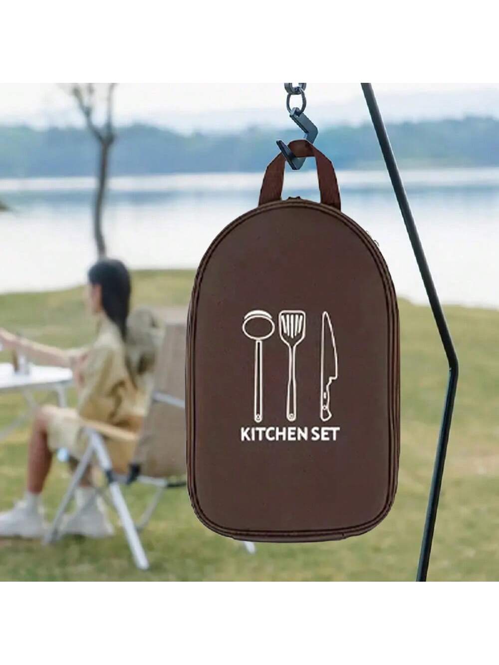 Camping Cooking Utensil Bag - Сумка для хранения посуды для кемпинга,