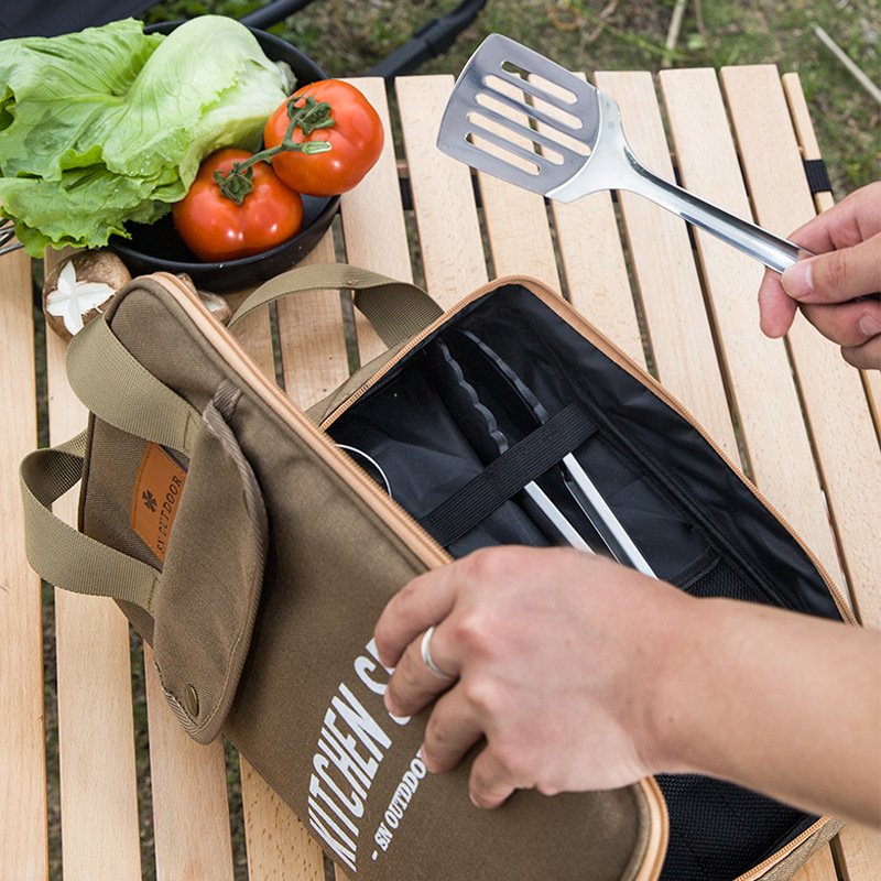 Camping Cooking Pots And Pans - Набор походной кухонной утвари из 8