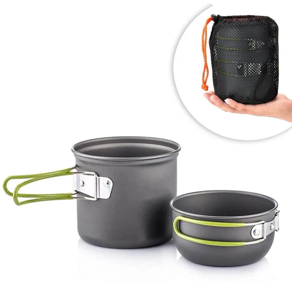 Camping Cooking Essentials - Набор посуды для кемпинга, сверхлегкий набор