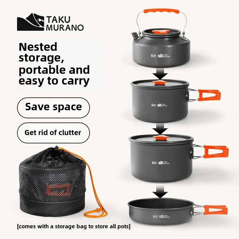 Quality Camping Cooking Set - Высококачественный уличный набор посуды, набор для