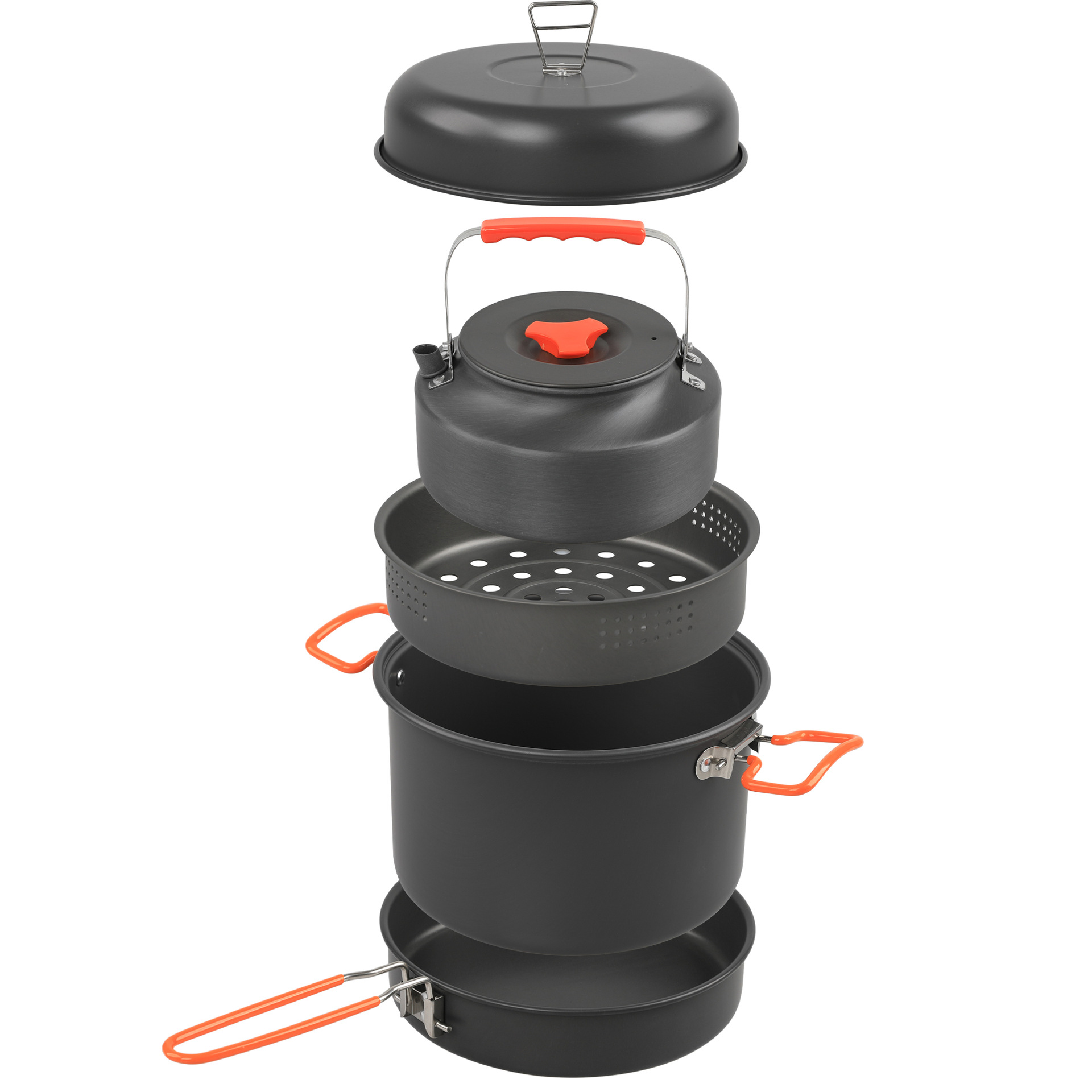 Camping Cooking Pots And Pans - Набор посуды для открытого воздуха, чайник,