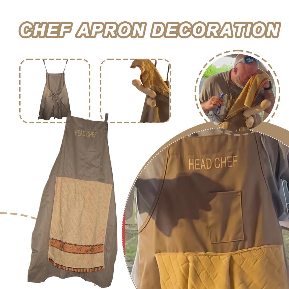 Camping Cooking Apron - Креативный прикольный фартук для шеф-поваров с