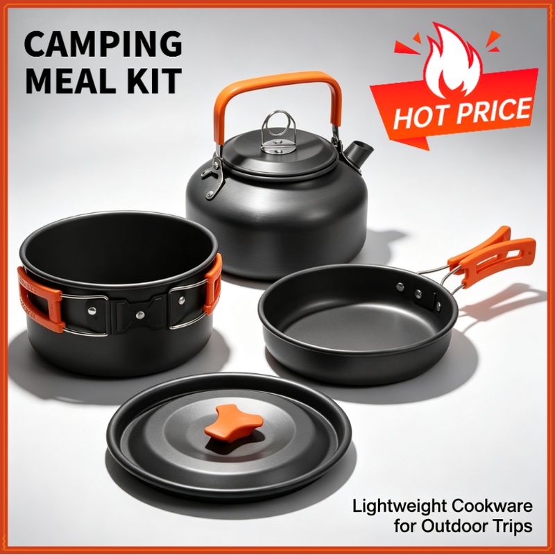 Camping Cooking Pots And Pans - Набор для кемпинга: походная посуда, дорожная
