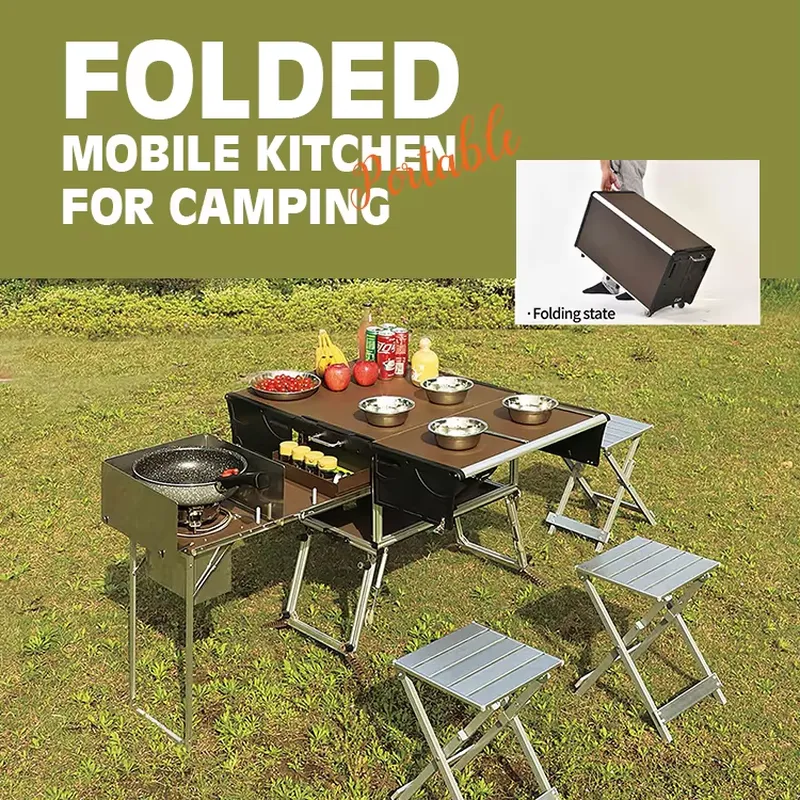 Высококачественный складной на – обзор и цена Quality Camping Cooking Set