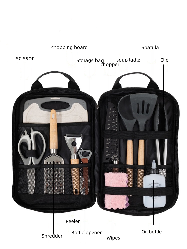 Набор аксессуаров для кемпинго – обзор и цена Camping Cooking Utensil Bag