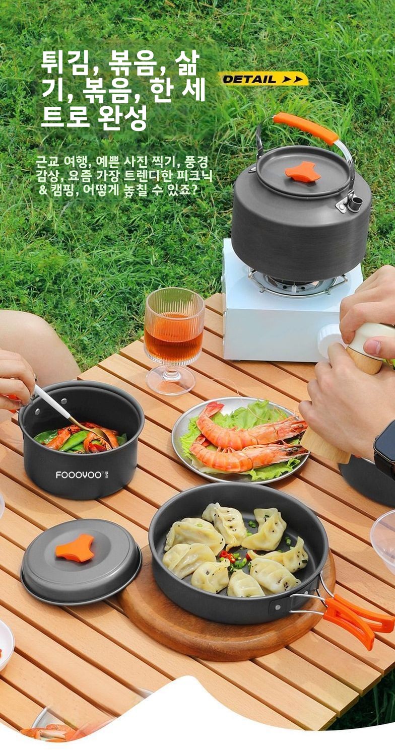Набор походной посуды для кемп – обзор и цена Camping Cooking Gear Set