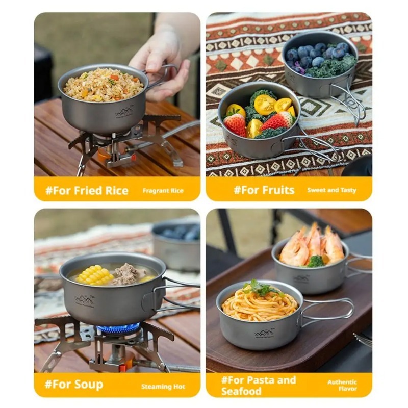 Ультралегкий титановый походны – обзор и цена Camping Cooking Noodles