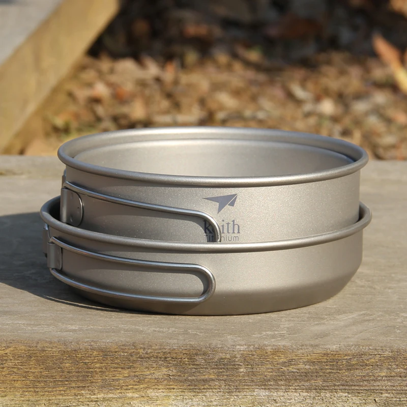 Keith 3 шт. титановая посуда,  – обзор и цена Camping Cooking Pots And Pans