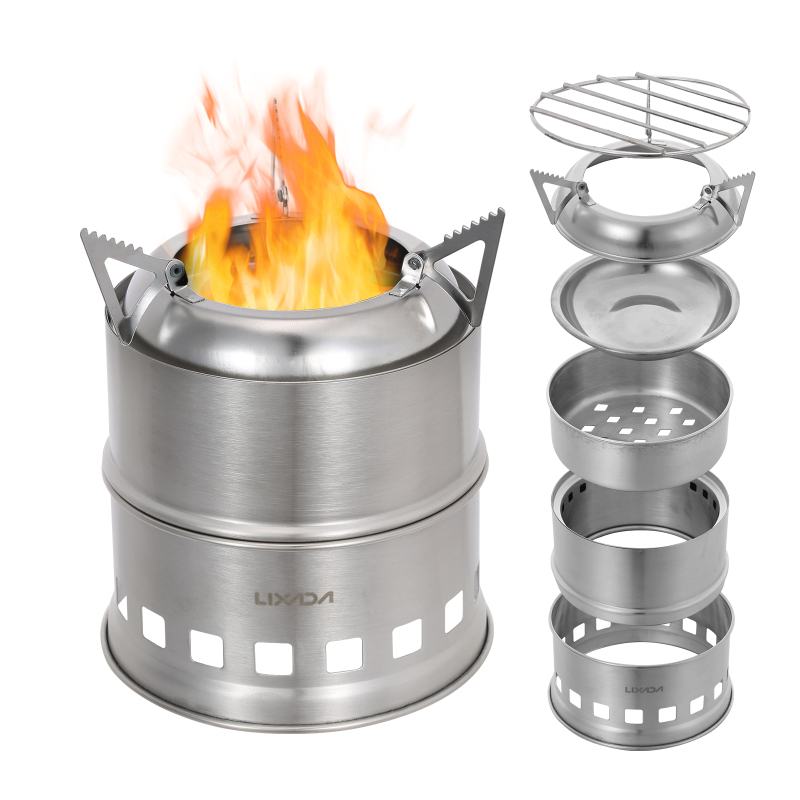 Деревянная горелка Lixada из н – обзор и цена Camping Cooking System