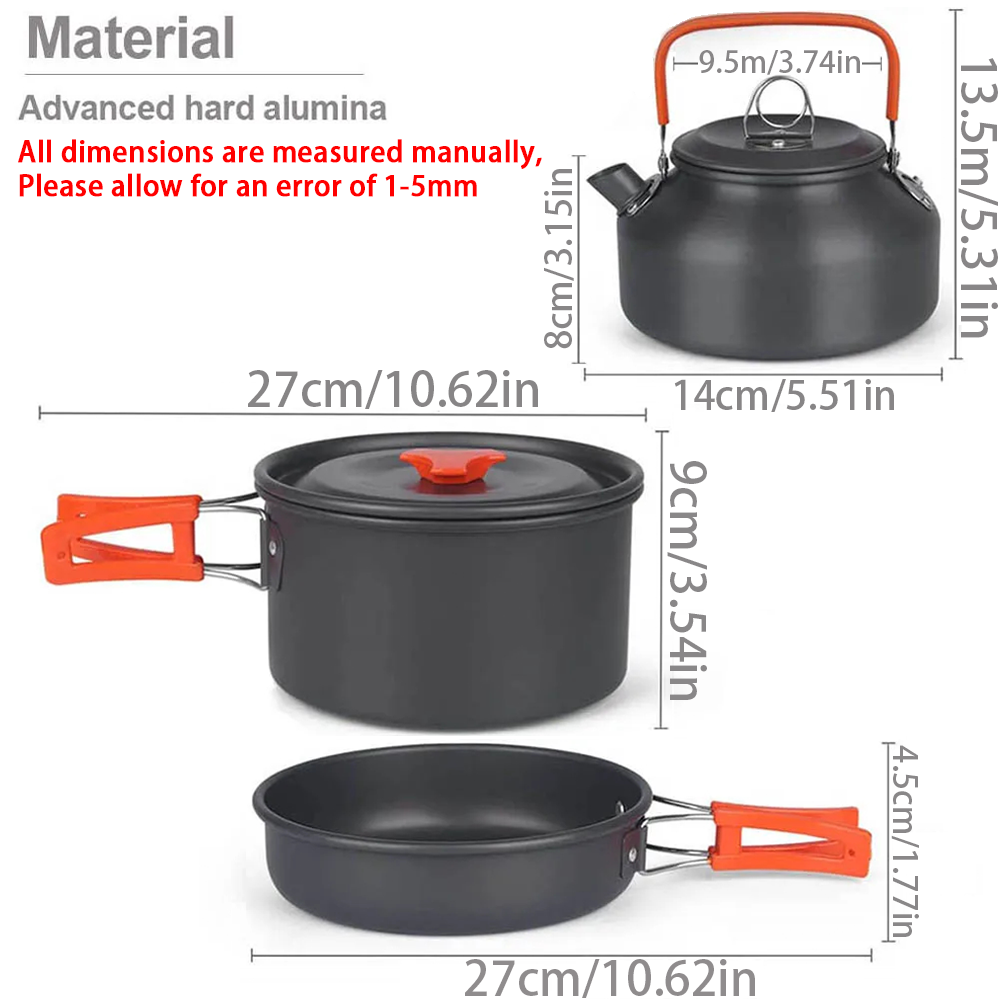 1 шт./1 компл., набор посуды д – обзор и цена Camping Cooking Pots And Pans