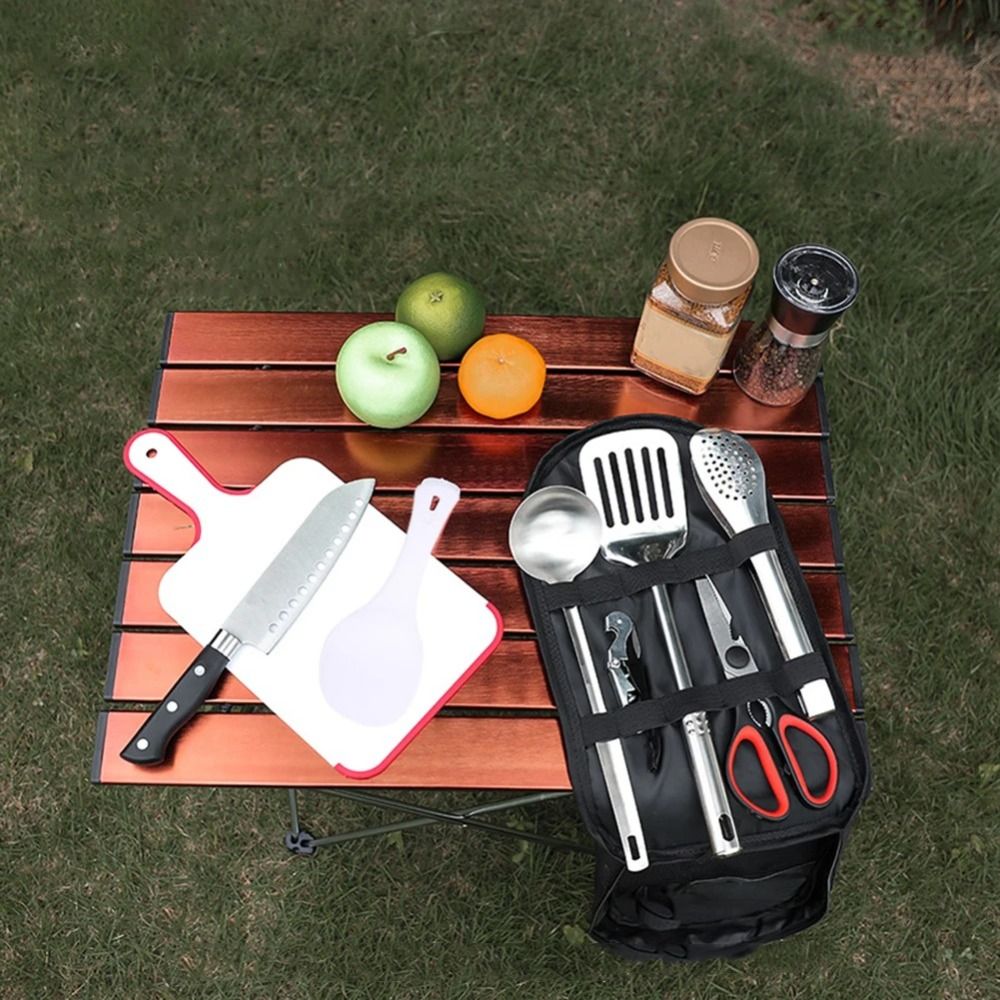 2024, набор посуды для пикника – обзор и цена Camping Cooking Utensil Bag