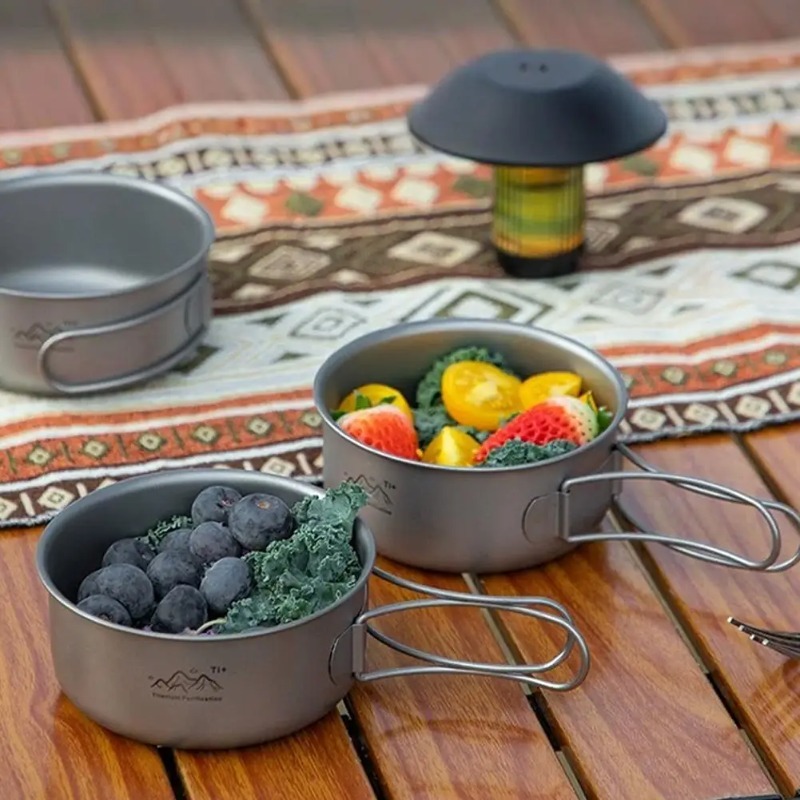 Ультралегкая титановая складна – обзор и цена Camping Cooking Noodles