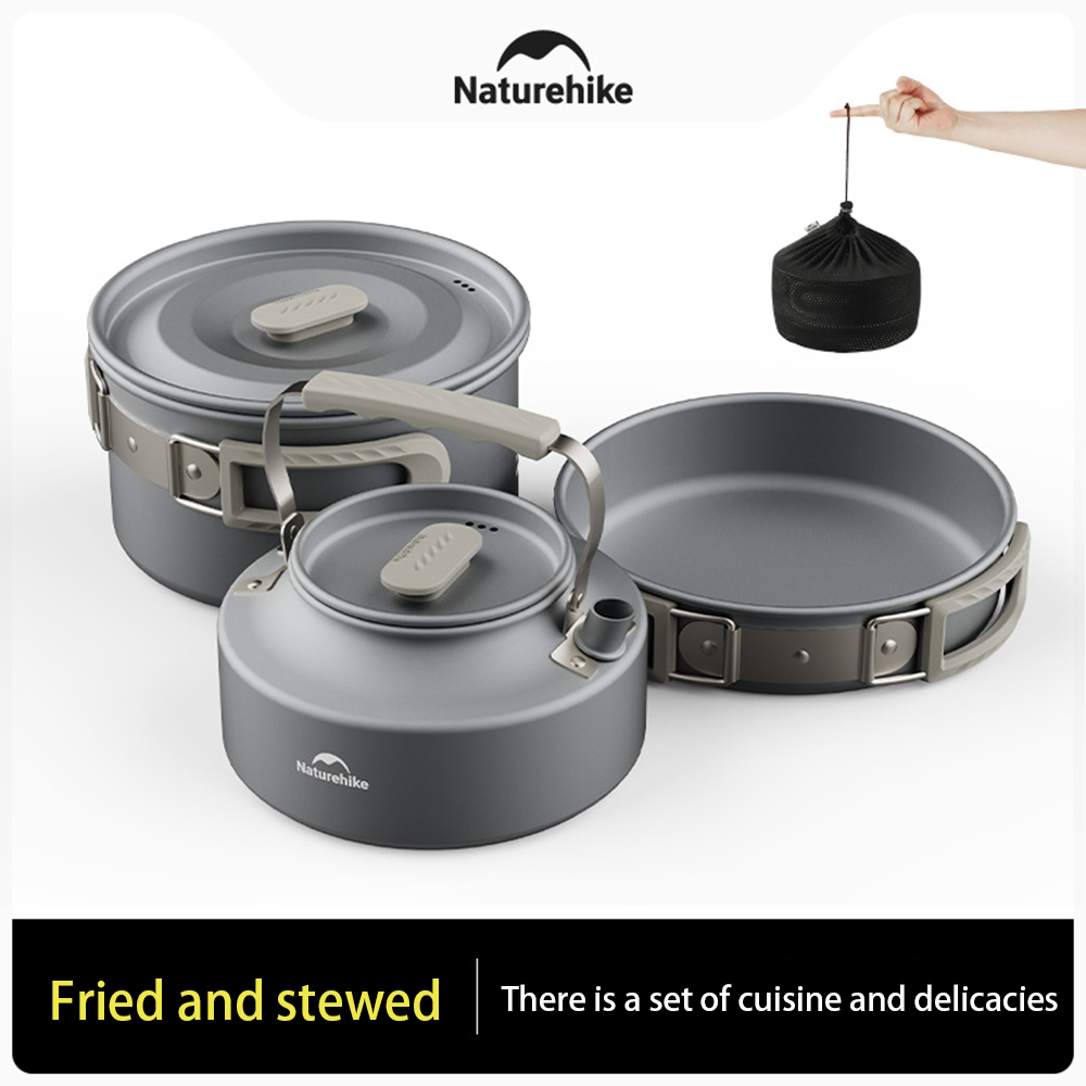 Набор уличных кастрюль Natureh – обзор и цена Camping Cooking Pots And Pans
